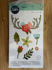 Sizzix 13 Dies Thinlits 662095 Country Florals Die Set