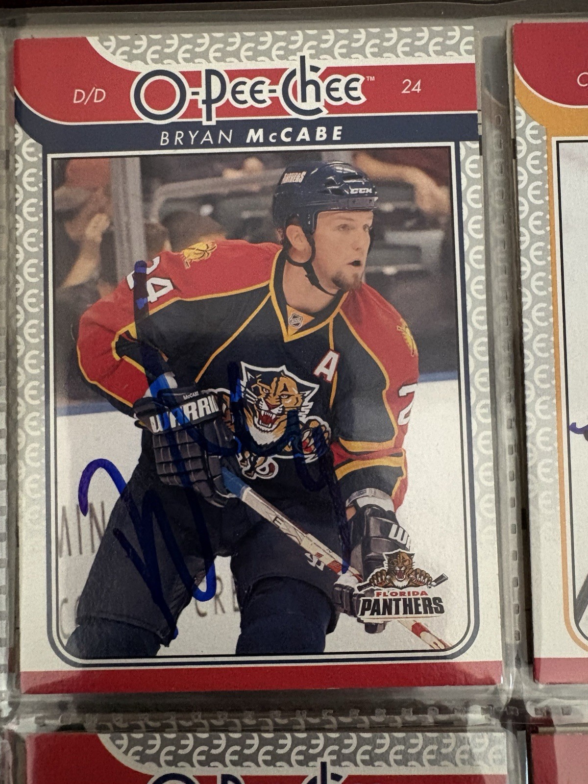 Bryan McCabe Signed 2009/10 OPC O-PEE-CHEE Auto Card Wow!