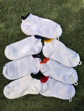 6 Pairs New Kids Low Cut Socks 7-9 Acrylic USA Made Ankle Assorted Colors