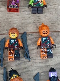 LEGO Ninjago SkyBound Minifigure Lot of 19 Figures W Accessories Head Swapping