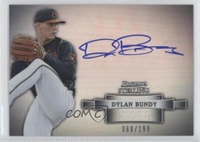 2012 Bowman Sterling Prospect Refractor 68/199 Dylan Bundy #BSAP-DB Auto 2x6