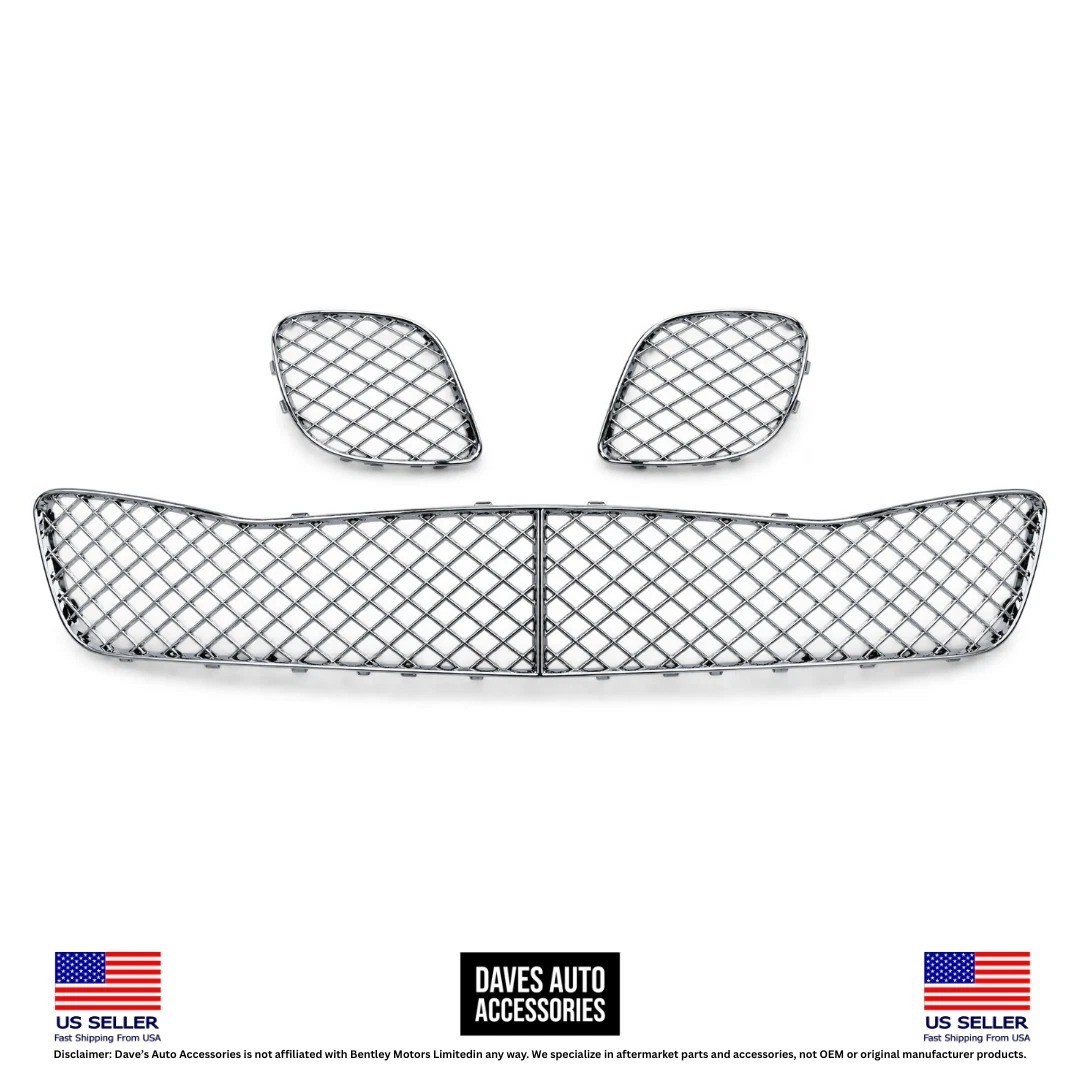 Bentley Flying Spur 2009-2013 Front Bumper grilles Set Chrome