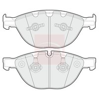 Bmw 6Er E63 2003-2010 BremsbeläGe Vorne Apec PAD1353 (R90) Brake Pads
