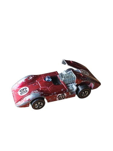 Vintage Mattel Hot Wheels Red Line 1969 Ferrari 312P  Red