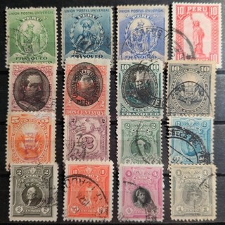 Alte Briefmarken Sammlung Peru gestempelt 5