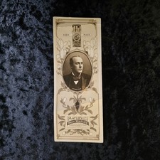 Scarce 1902 John Player Book-Mark Photographs No.9 Anthony Hope Bookmark Card