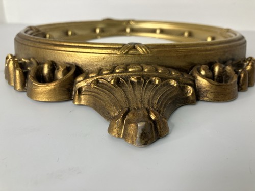 Espejo convexo Syroco Federal vintage ojo de buey águila calva #4410 oro antiguo 16" - Imagen 17 de 21