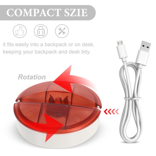 4 Pcs Cable Manager Organizer for Charging Cords Retractable Case - 第 7/12 張圖片