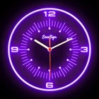 EaseSign Minimalism Living Room Interior Design illuminated Flexible Neon Clock