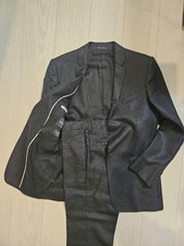 Emporio Armani Davidline Suit Set Black Size 44 Used Slim Fit Elegant