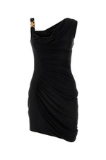VERSACE Black Crepe And Jersey Medusa ’95 Mini Dress New & Authentic