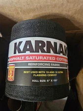 Karnak Asphalt Cotton Fabric 6"×150' 8 Roll Case For Roofing And Waterproofing