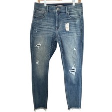 Express Distressed Ankle Legging Jeans 10R NWT Mid Rise Stretch Denim Perfect