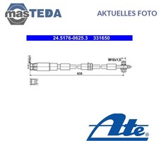 245176-06253 BREMSSCHLAUCH BREMSLEITUNG VORNE ATE FÜR SEAT IBIZA V,ARONA