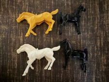 Lot Of 4 Vintage Horses About 4  Tall
