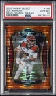 2020 PANINI SELECT NEON ORANGE PULSAR #146 JOE BURROW ROOKIE RC 4/7 PSA 10