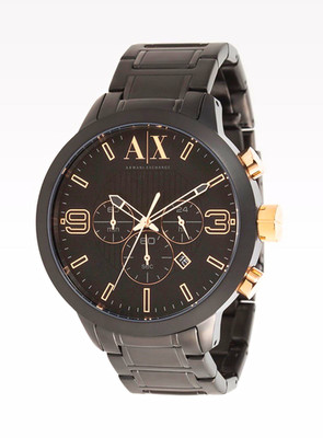 Armani Exchange AX1350 Chronograph Black Dial Black Ion-Plated Men's Watch