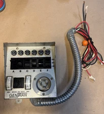 Reliance Gentran 20216 Generator Transfer Switch 125/250 VAC 15A Circuits