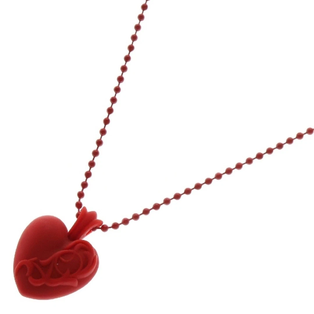 CHROME HEARTS Collana cuore gomma CUORI CROMATI silicone BCA307 usata 64c3506c2bd80dc4b28c67e