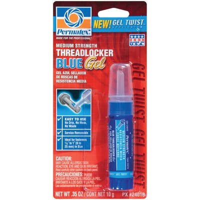 Medium Strength Threadlocker Blue Gel- In The GEL TWIST Applicator - 6EA