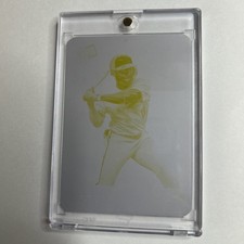 2024 Leaf Press Pass Premium Jackson Chourio #53 Printing Plate Yellow 1/1 (RC)
