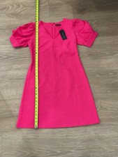 Tommy Hilfiger Women's Pink Floral Knit Mini A-Line Dress Size 6