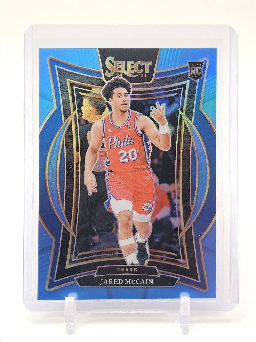 JARED MCCAIN 2024-25 SELECT CONCOURSE ROOKIE LIGHT BLUE PRIZM RC /299 Q3549