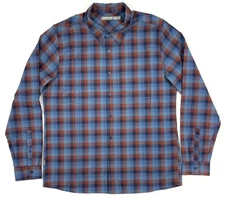 Icebreaker Mens Shirt 100% Merino Wool Flannel Long Sleeve Button Sz Large Plaid