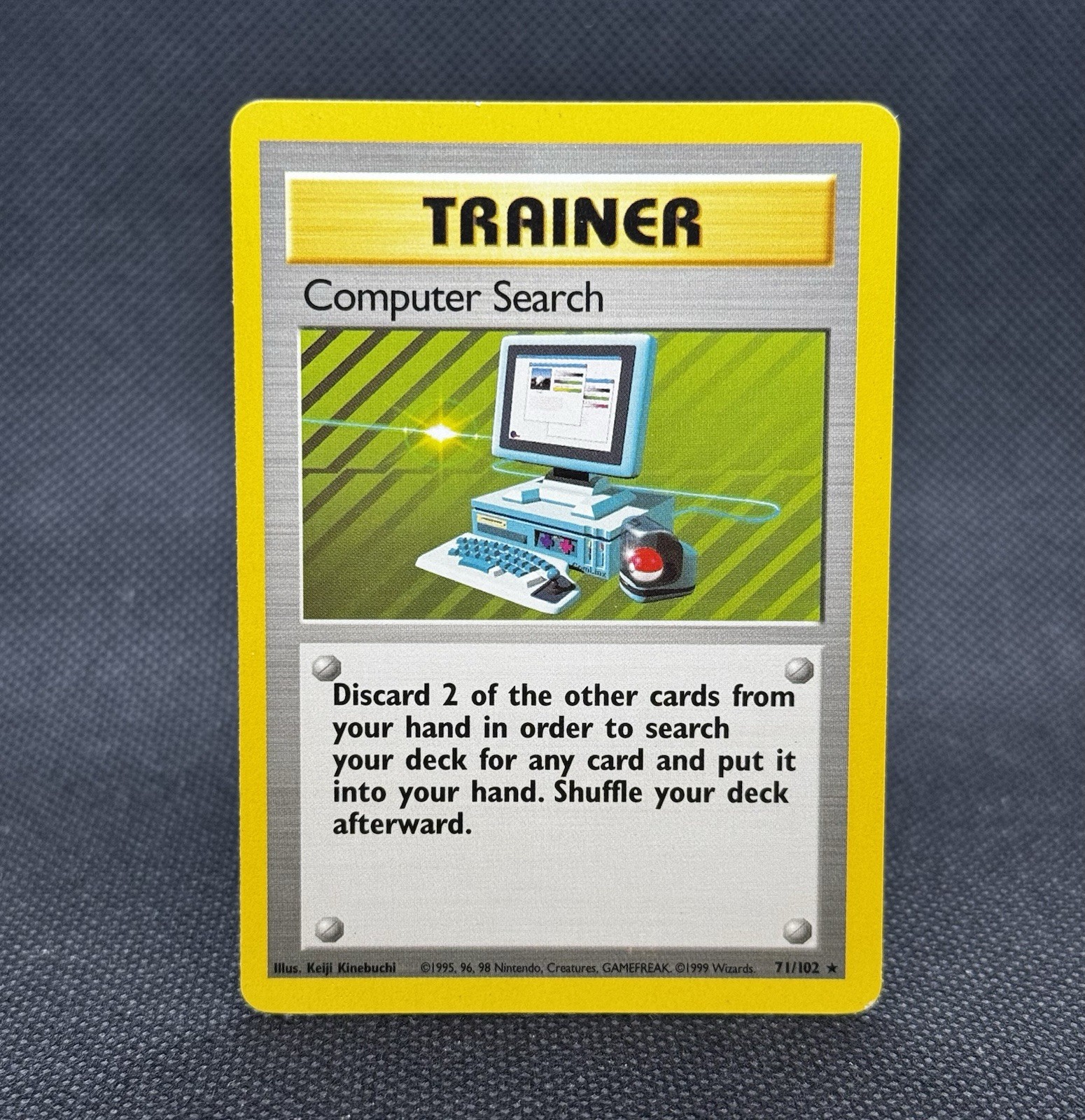 COMPUTER SEARCH POKEMON BASE SET UNLIMITED 71/102 RARE MP