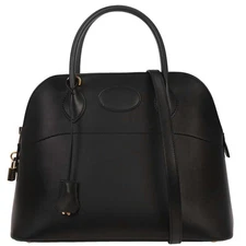 Hermes Black Box Calf Bolide 31 2way Handbag 42 □F 116383