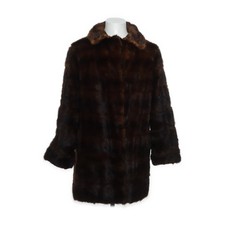 Pelzmantel, Herren, Größe: M, Braun, Leopard #uJk