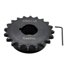  40 Roller Chain Sprocket Type B 1 1/8 inch Bore 20 Tooth, Hardened Antirust
