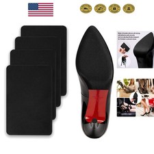 Durable Non-Slip Shoe Covers for High Heels - Black, 2 Pairs Silicone Protectors