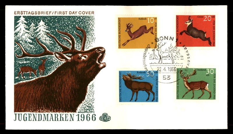 Mayfairstamps Germany FDC 1966 Wild Animals Combo First Day Cover cca_06161