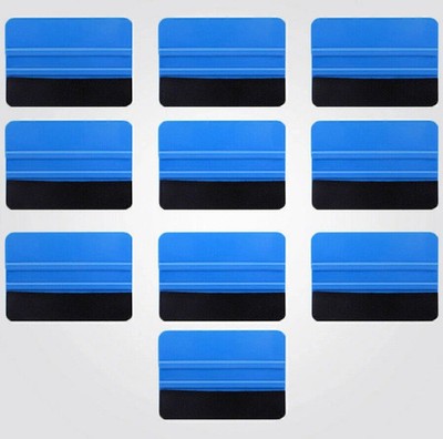 100er Set Blau Filz Rakel Folier-Rakel Autofenster Folien Set für Car Wrapping