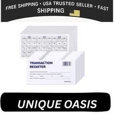 24 PCS Check Registers for Personal Checkbook, Easy to Read Checkbook Register