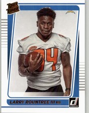 2021 Donruss Larry Rountree III Rated Rookies Portrait Rookie #296 RC Chargers