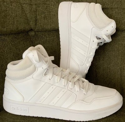 Adidas Originals Mid White Out LYM 029004 All White sz 9 US Basketball Hoops