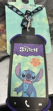 Disney Lilo and Stitch Cell phone Holder, Lanyard, and Clip Purple Stretch