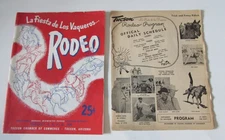Vtg 1954 La Fiesta de Los Vaqueros Rodeo Souvenir Program Tucson Arizona