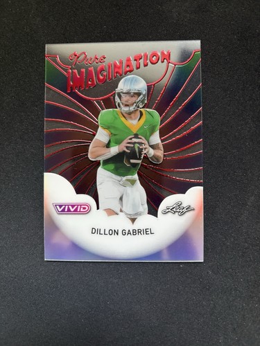 2025 Leaf Vivid Football Dillon Gabriel Pure Imagination Red 1/1 # pb-12, C3