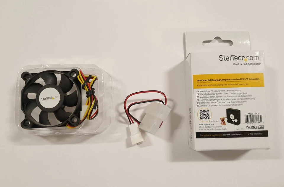 10x Startech 50mm ball bearing fans - 3 pin connector - FAN5X1TX3 - Image 2 of 4