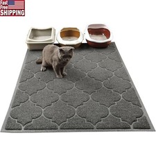 XL Cat Litter Mat Livingroom Home Durable Soft on Paw Litter Capture Mesh Design