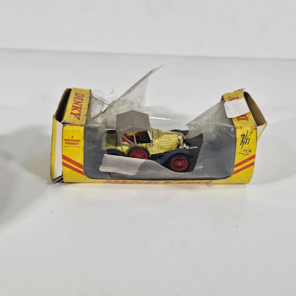 Morris Oxford vintage Dinky Toys 476 - 1913 en modelo diecast amarillo/azul/rojo Foto 4 de 4