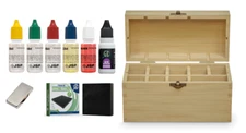 10k 14k 18k 24K Gold Silver Acid Jewelry Test Kit Storage Box Rare Earth Magnet