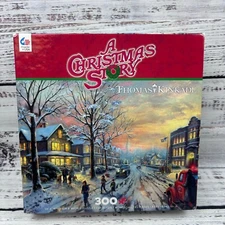 A Christmas Story Thomas Kinkade 300 Piece Puzzle With Poster Ceaco Complete