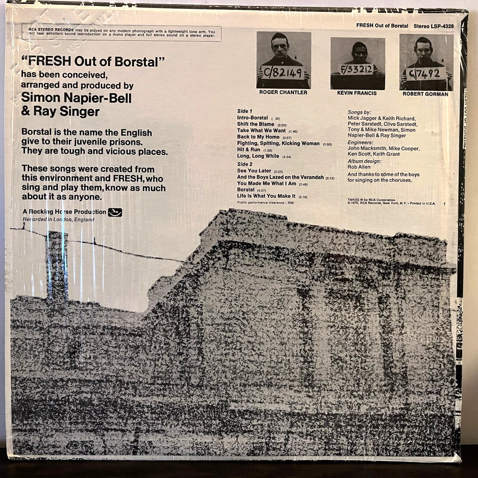 FRESH - Fresh Out Of Borstal (1970 Promo) - 12" Vinyl Record LP - VG+ - Image 2 of 4