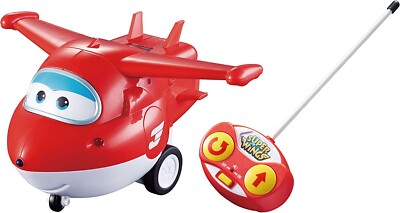 Super Wings Remote Control Jett Airplane Toy  360 Spin Easy Control STEM TOY