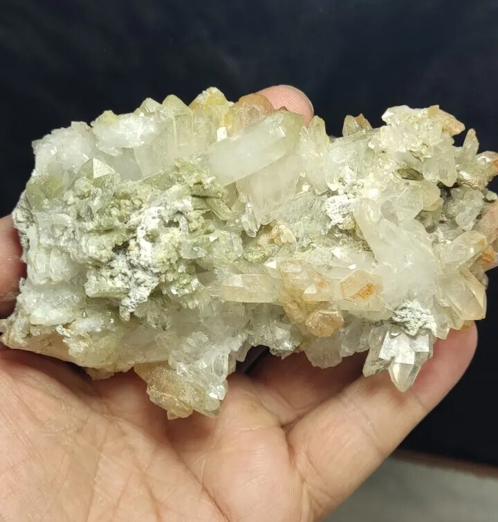 Natural chlorite and Iron Quartz cluster 289 grams | eBay