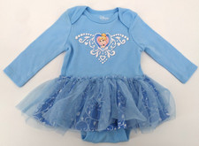 Disney Baby Blue Cinderella Bodysuit Tutu Dress Baby Girl 3-6 Months